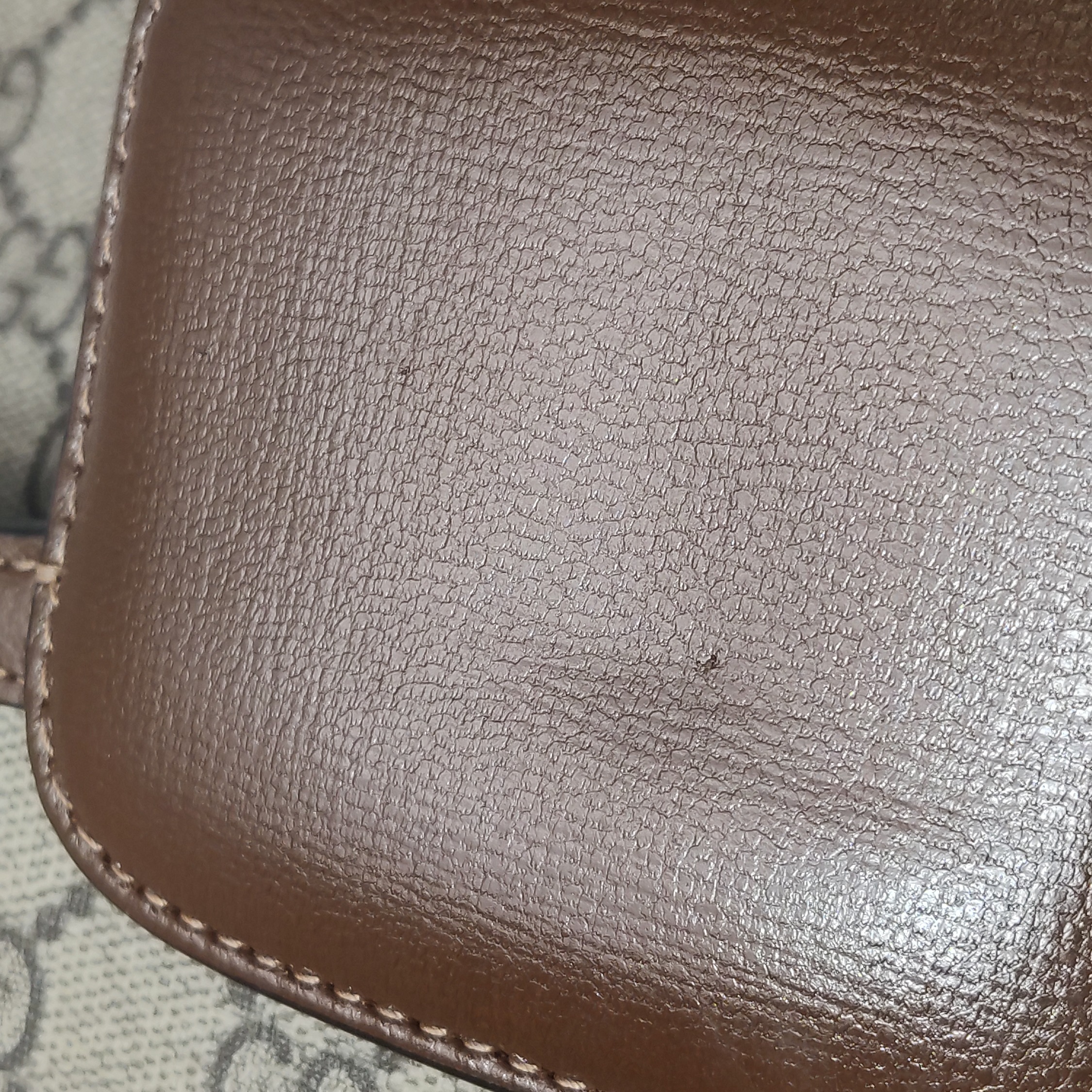 Gucci Horsebit 1955 Shoulder Bag GG Coated Canvas with Leather — photo 9 of 16