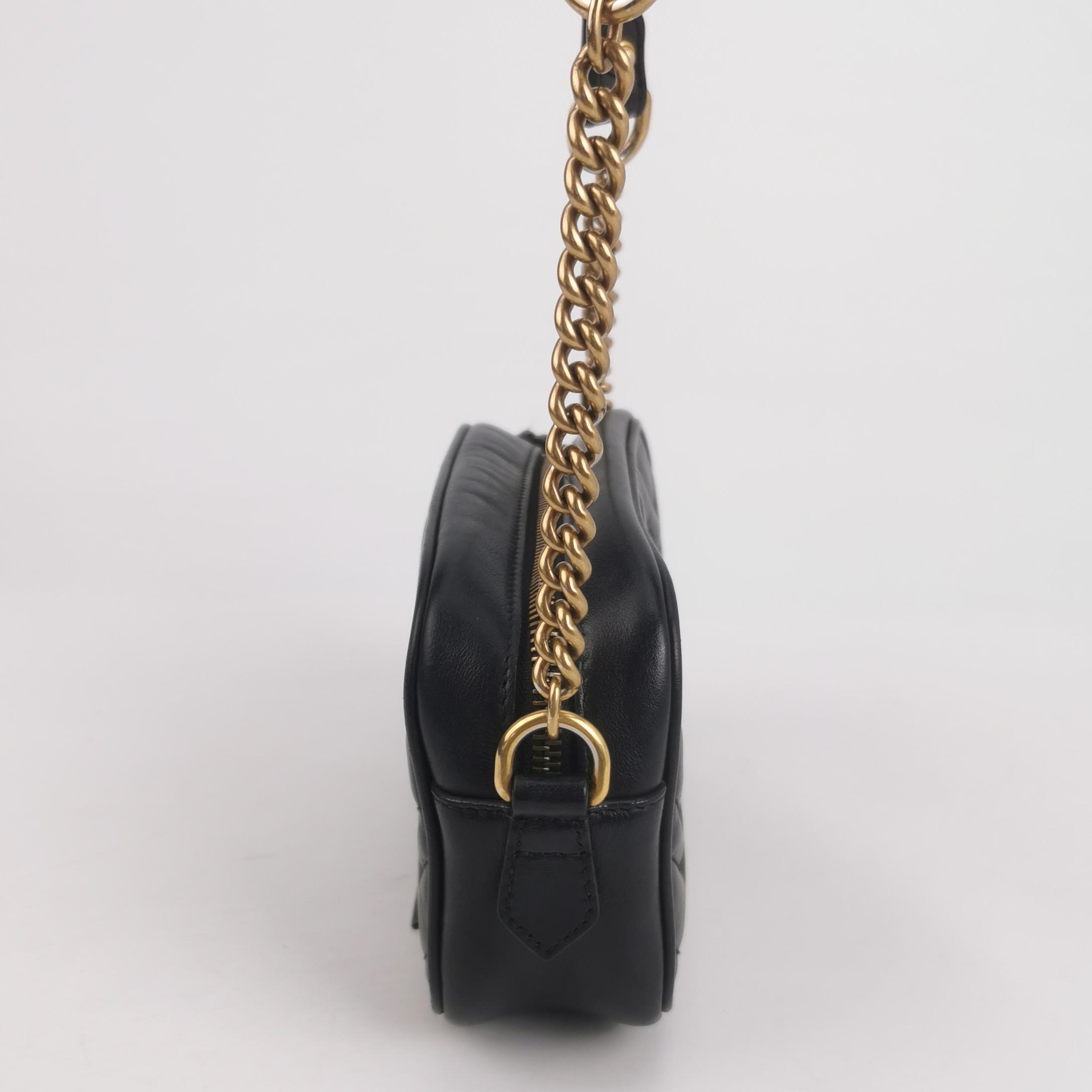 Gucci GG Marmont Shoulder Bag Matelasse Leather Mini — photo 3 of 18