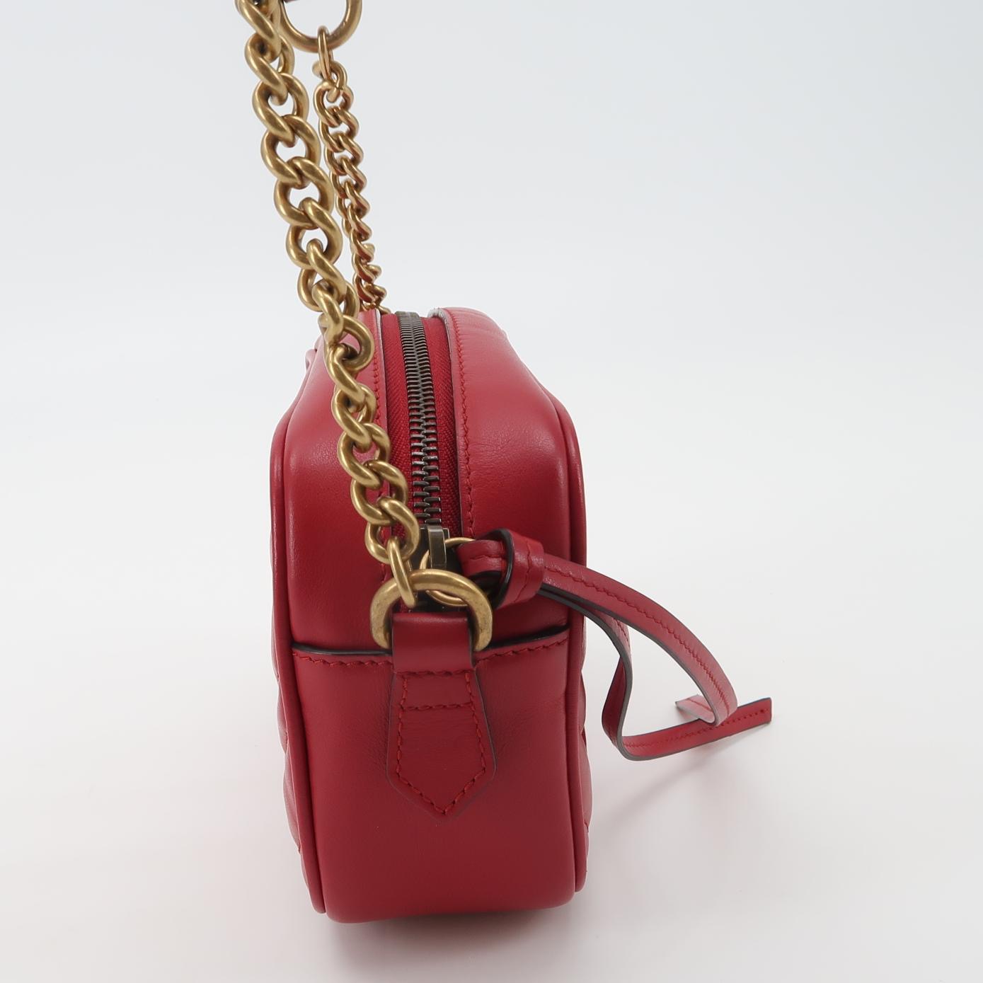 Gucci GG Marmont Shoulder Bag Matelasse Leather Mini — photo 3 of 20