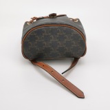Celine Folco Backpack Triomphe Coated Canvas Mini — thumbnail 6