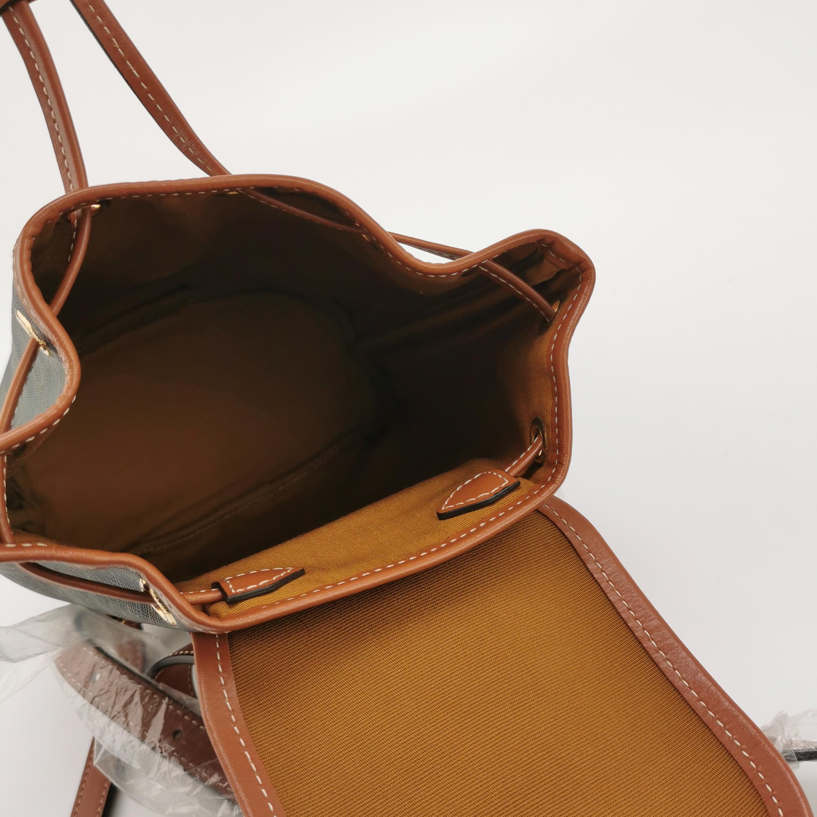 Celine Folco Backpack Triomphe Coated Canvas Mini