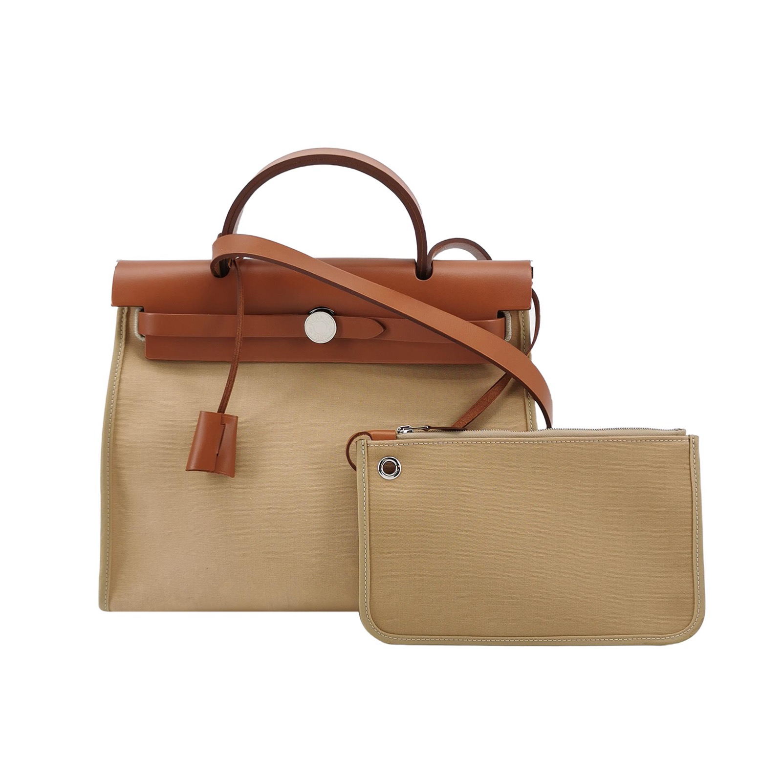 Hermes Herbag Zip Leather and Toile 31 — photo 1 of 24