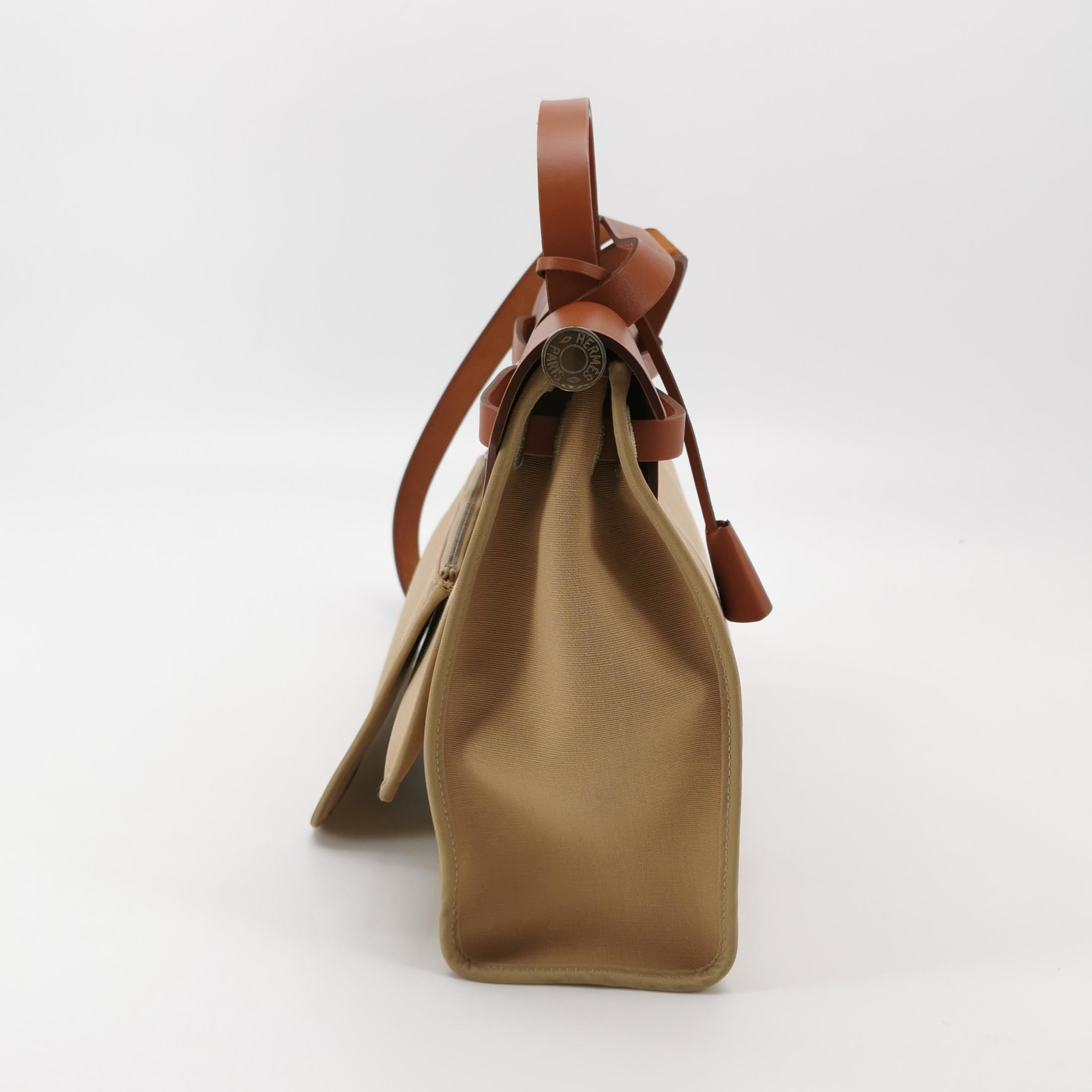 Hermes Herbag Zip Leather and Toile 31 — photo 3 of 24