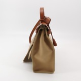 Hermes Herbag Zip Leather and Toile 31 — thumbnail 3