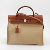 Hermes Herbag Zip Leather and Toile 31 — thumbnail 5