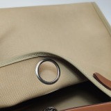 Hermes Herbag Zip Leather and Toile 31 — thumbnail 10