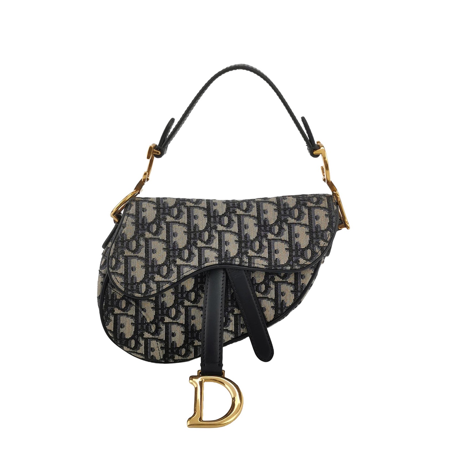 Christian Dior Saddle Handbag with Strap Oblique Canvas Mini — photo 1 of 20