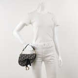 Christian Dior Saddle Handbag with Strap Oblique Canvas Mini — thumbnail 2