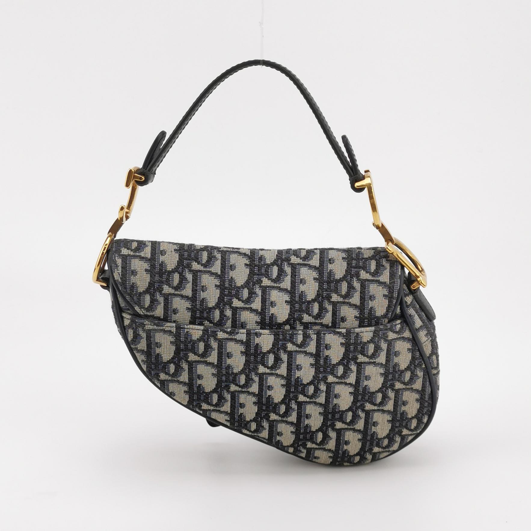 Christian Dior Saddle Handbag with Strap Oblique Canvas Mini — photo 5 of 20
