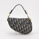 Christian Dior Saddle Handbag with Strap Oblique Canvas Mini — thumbnail 5