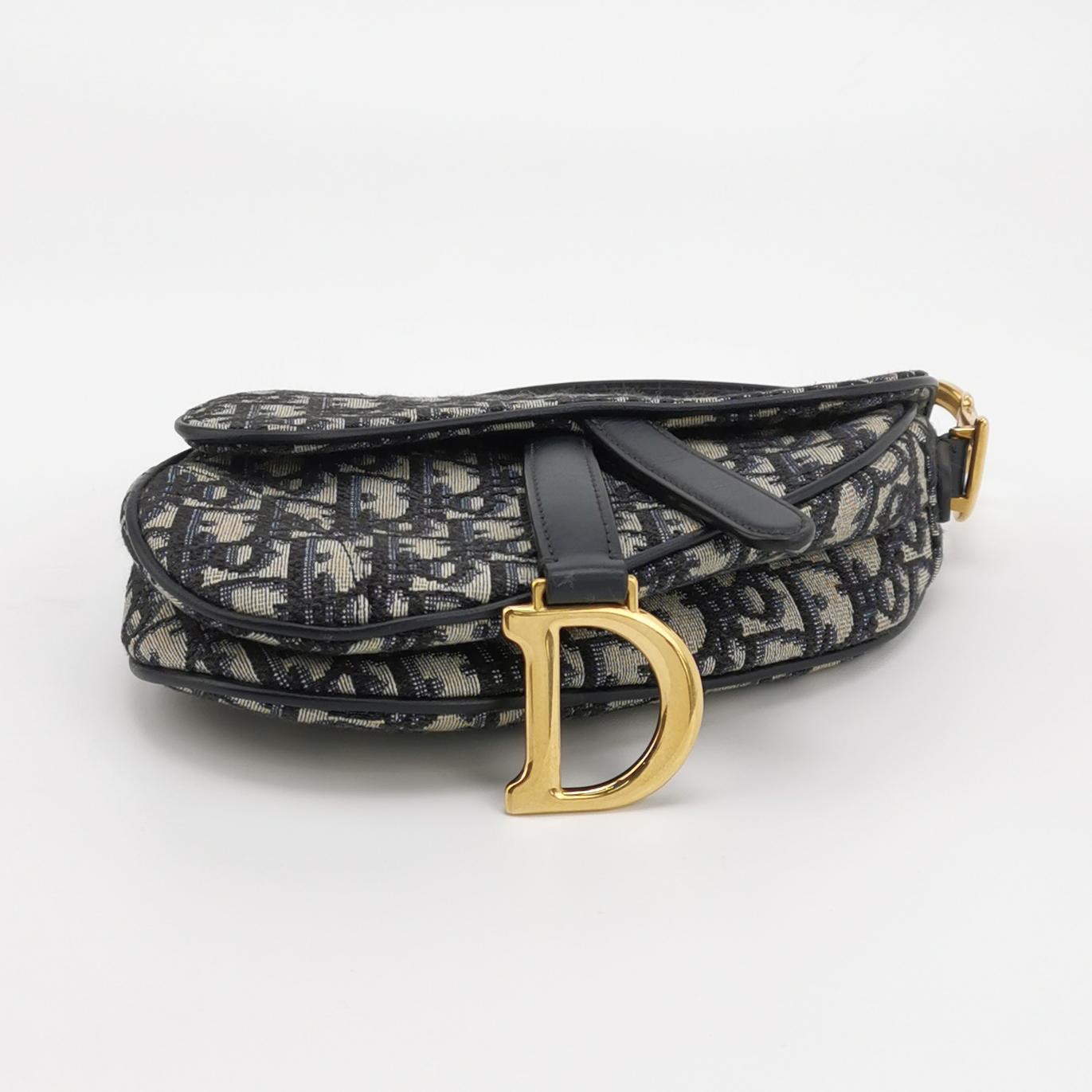 Christian Dior Saddle Handbag with Strap Oblique Canvas Mini — photo 6 of 20
