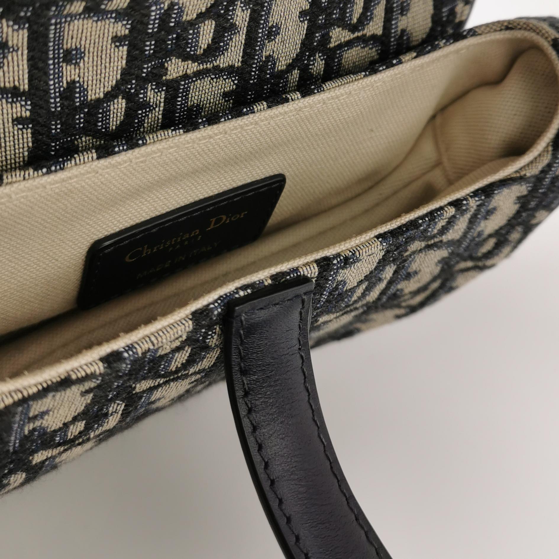 Christian Dior Saddle Handbag with Strap Oblique Canvas Mini — photo 8 of 20
