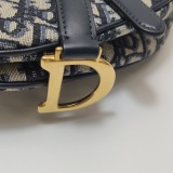 Christian Dior Saddle Handbag with Strap Oblique Canvas Mini — thumbnail 18