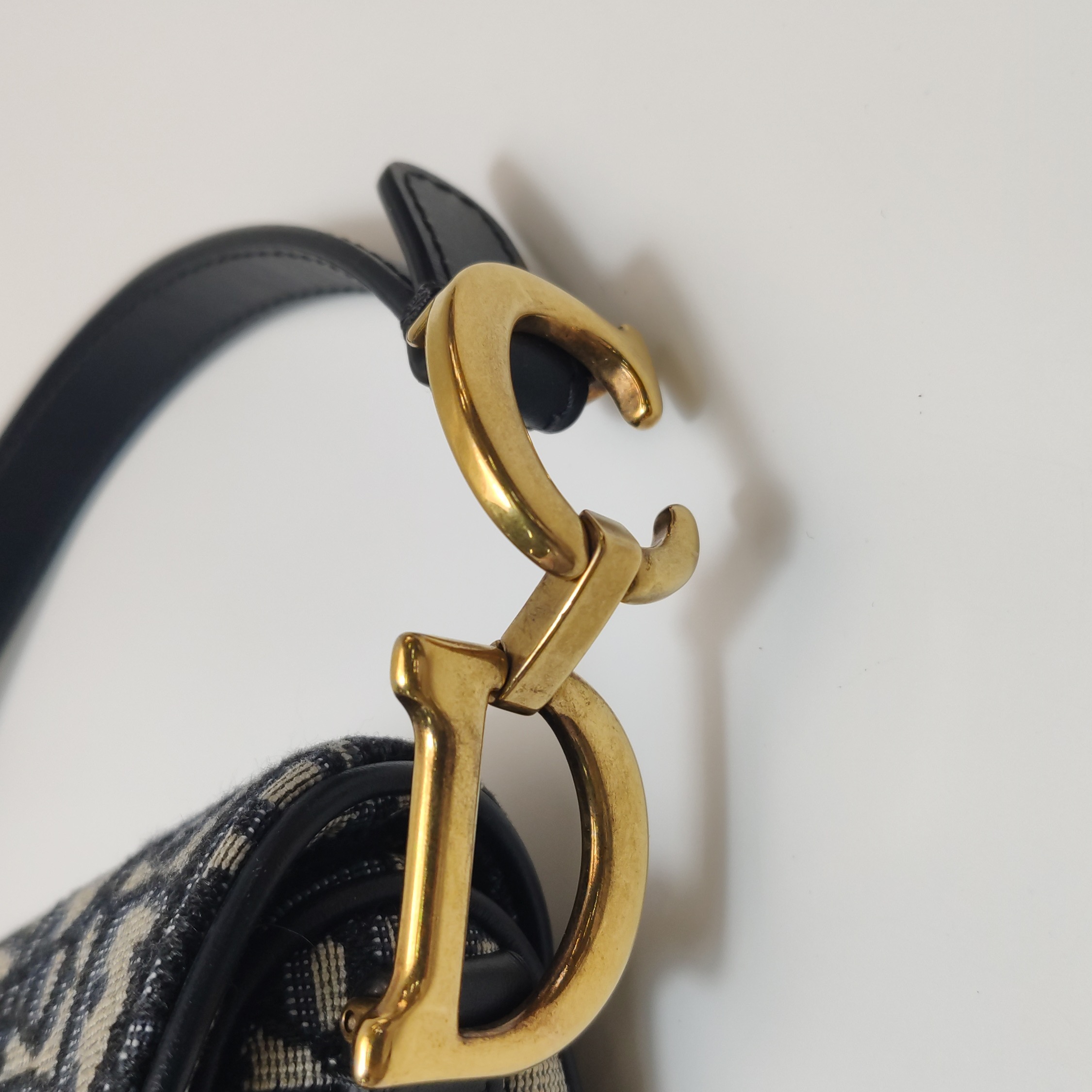 Christian Dior Saddle Handbag with Strap Oblique Canvas Mini — photo 19 of 20