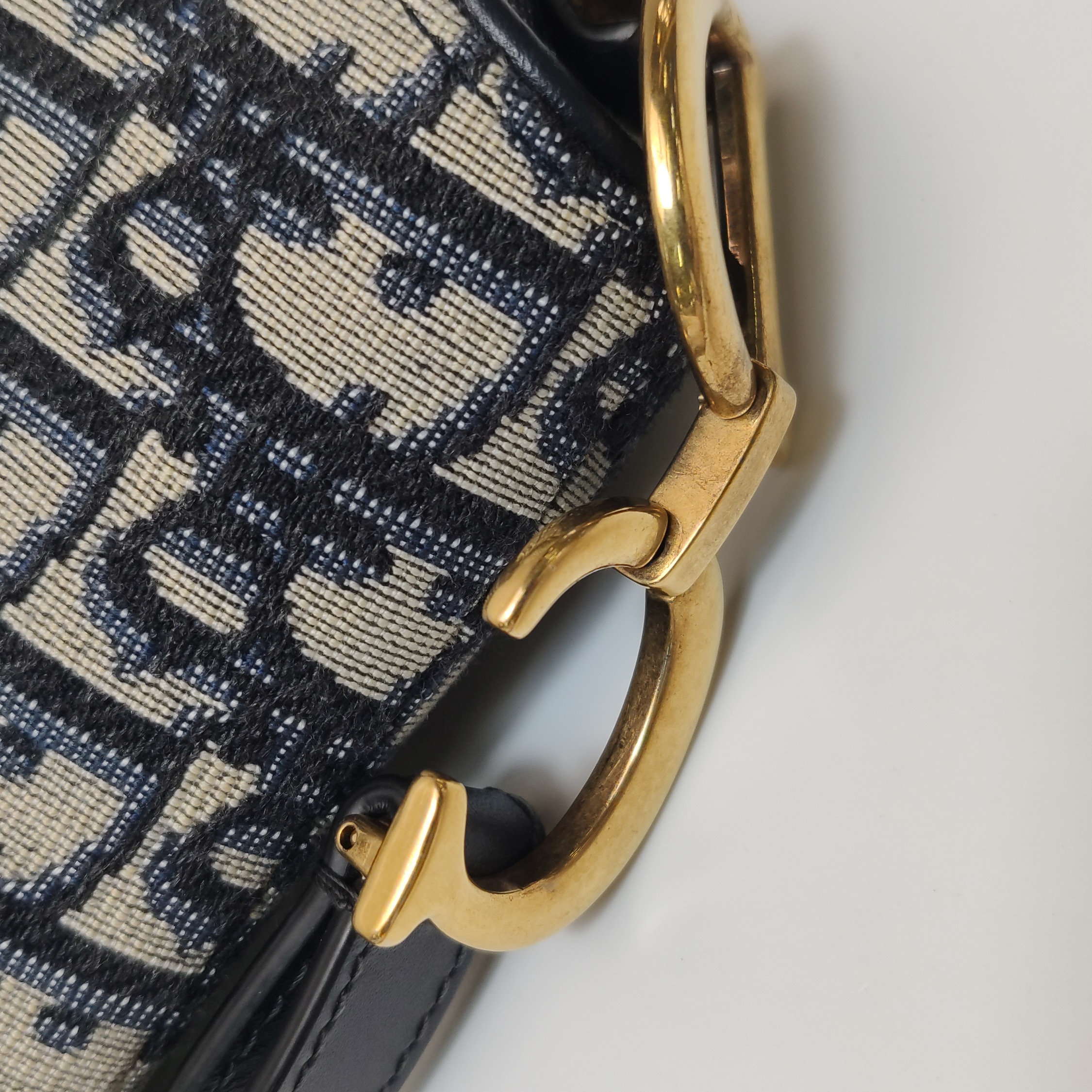 Christian Dior Saddle Handbag with Strap Oblique Canvas Mini — photo 13 of 20
