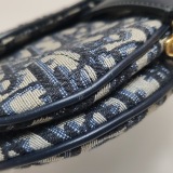 Christian Dior Saddle Handbag with Strap Oblique Canvas Mini — thumbnail 10