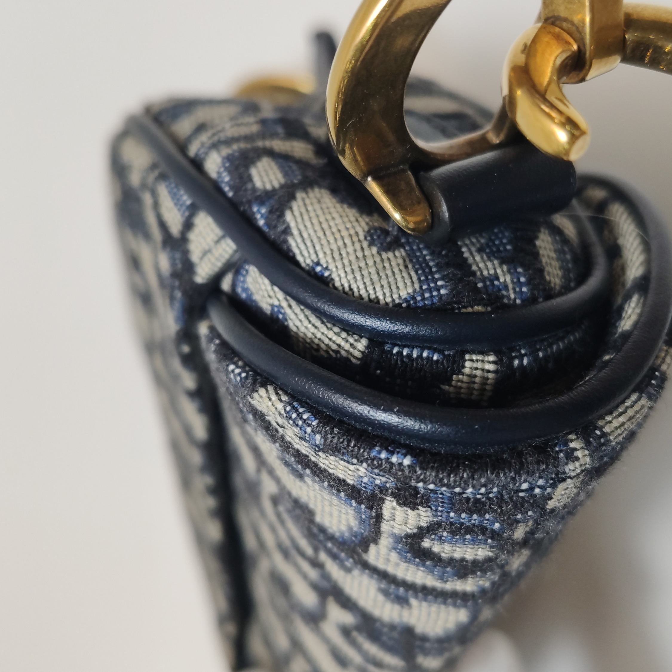 Christian Dior Saddle Handbag with Strap Oblique Canvas Mini — photo 15 of 20