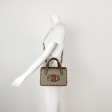 Gucci Horsebit 1955 Boston Bag GG Coated Canvas Mini — thumbnail 2