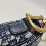 Christian Dior Saddle Handbag with Strap Oblique Canvas Mini — thumbnail 14