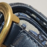 Christian Dior Saddle Handbag with Strap Oblique Canvas Mini — thumbnail 16