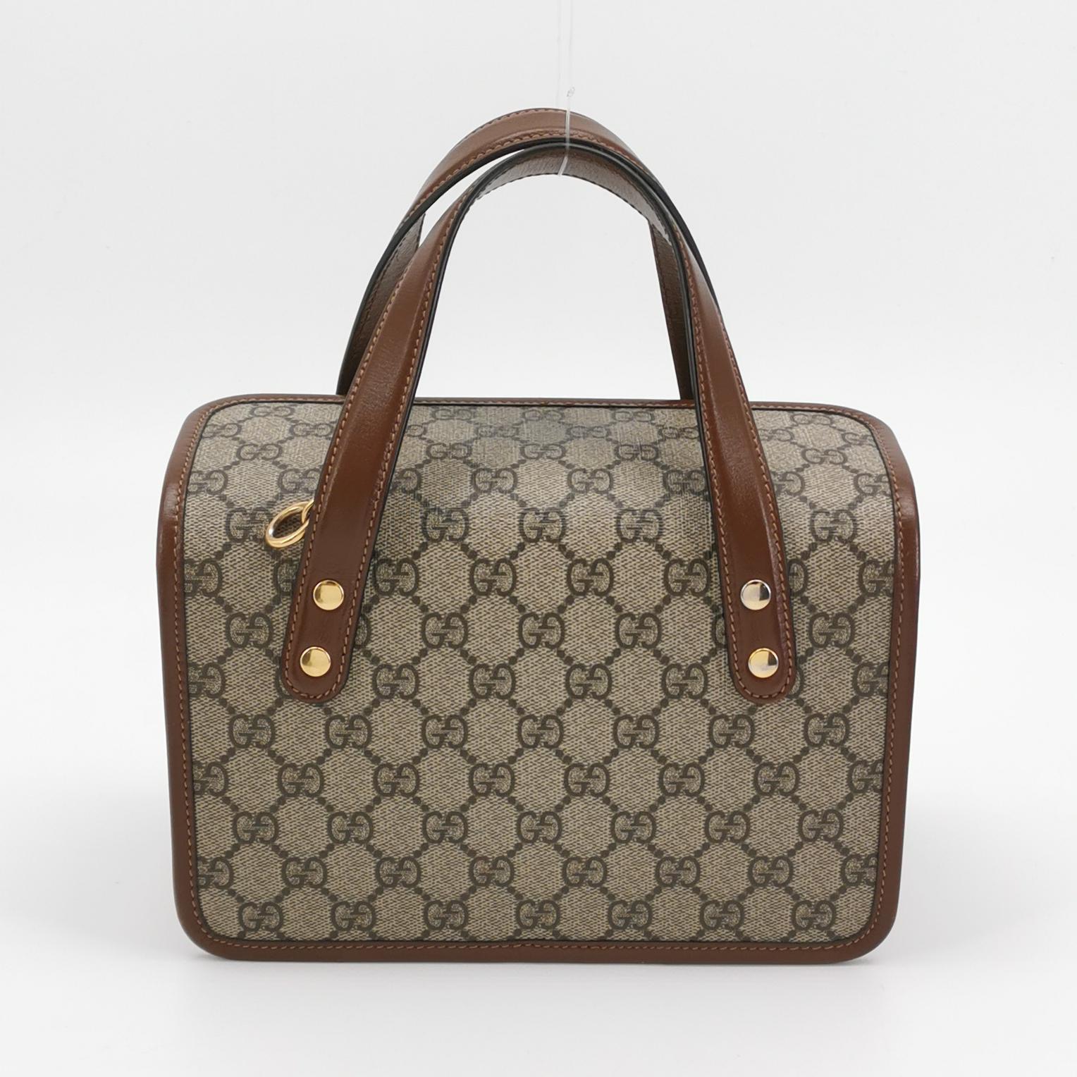 Gucci Horsebit 1955 Boston Bag GG Coated Canvas Mini — photo 5 of 23