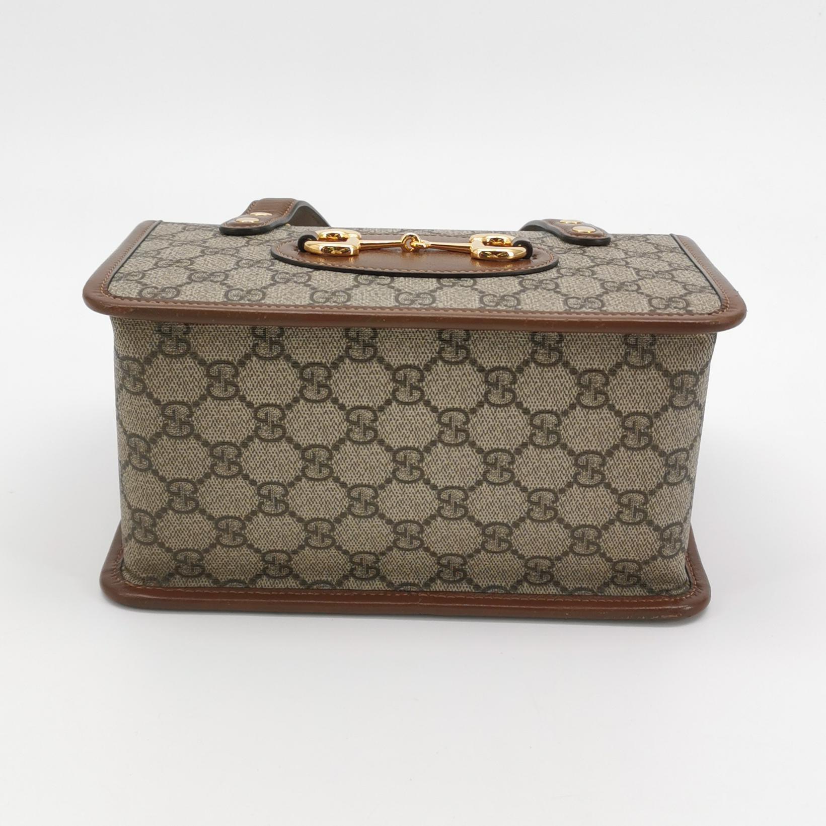 Gucci Horsebit 1955 Boston Bag GG Coated Canvas Mini — photo 6 of 23