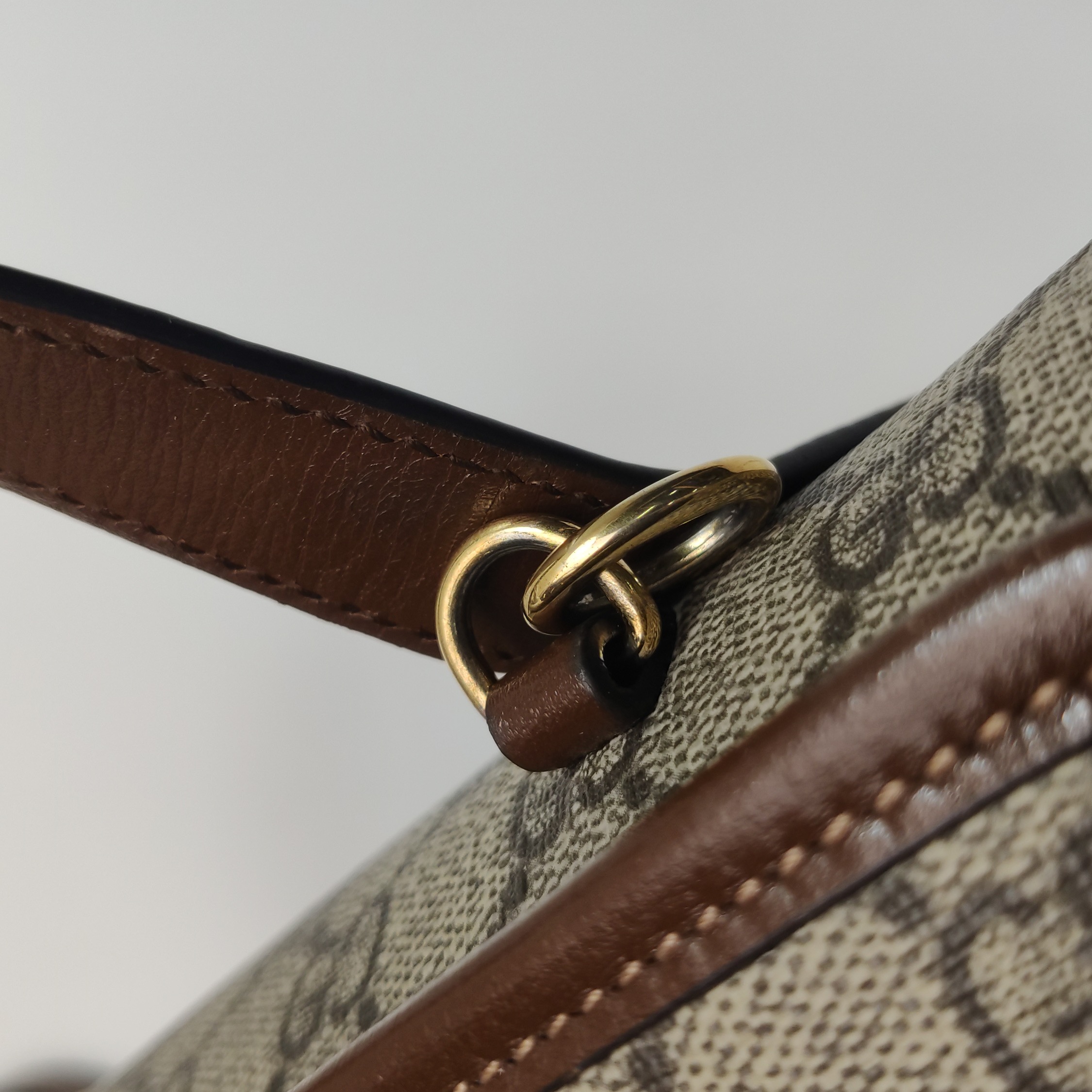Gucci Horsebit 1955 Boston Bag GG Coated Canvas Mini — photo 17 of 23