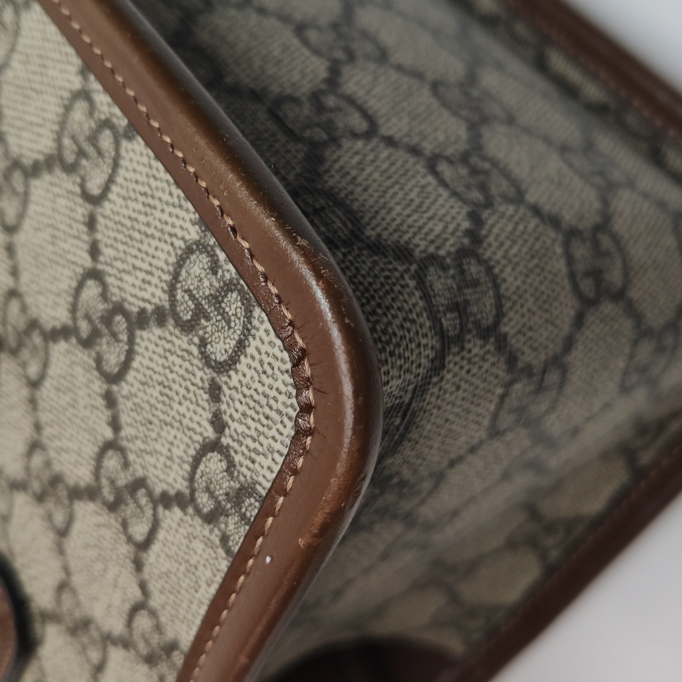 Gucci Horsebit 1955 Boston Bag GG Coated Canvas Mini — photo 16 of 23