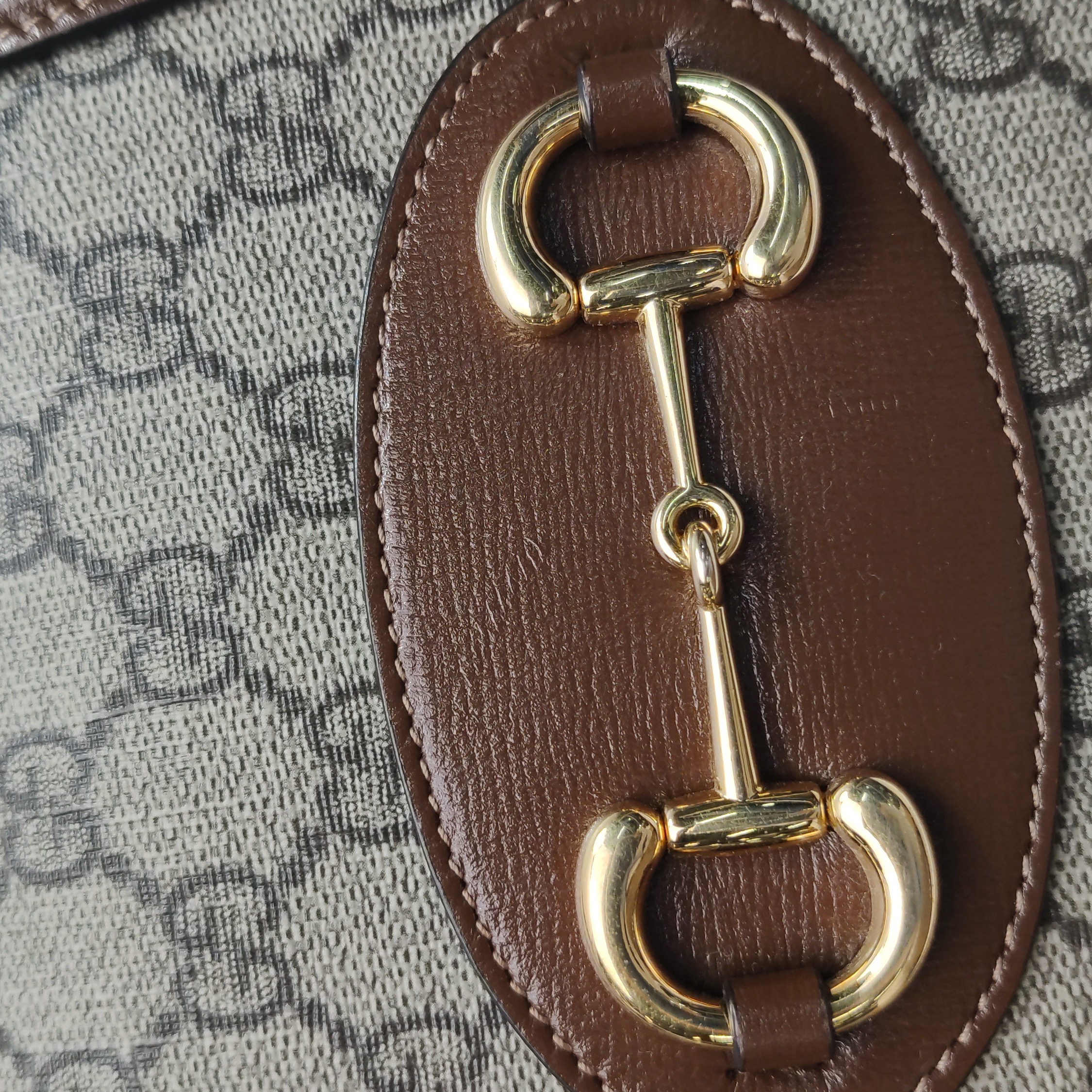 Gucci Horsebit 1955 Boston Bag GG Coated Canvas Mini — photo 12 of 23