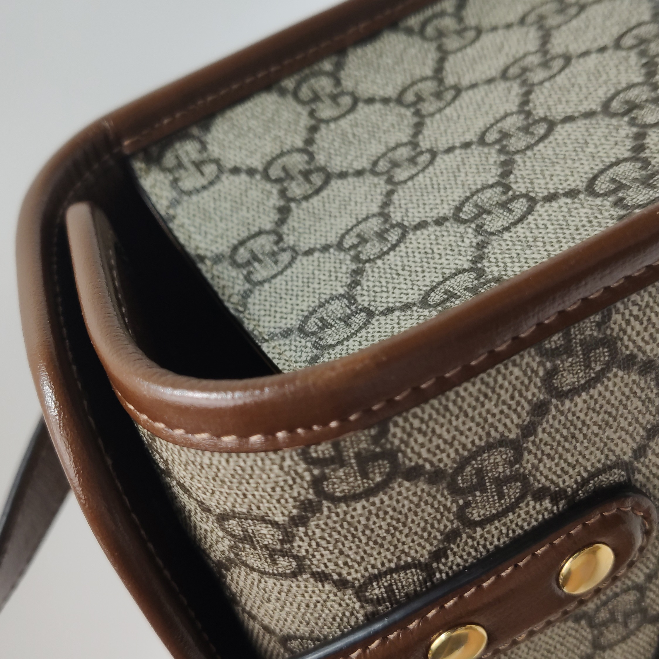 Gucci Horsebit 1955 Boston Bag GG Coated Canvas Mini — photo 18 of 23