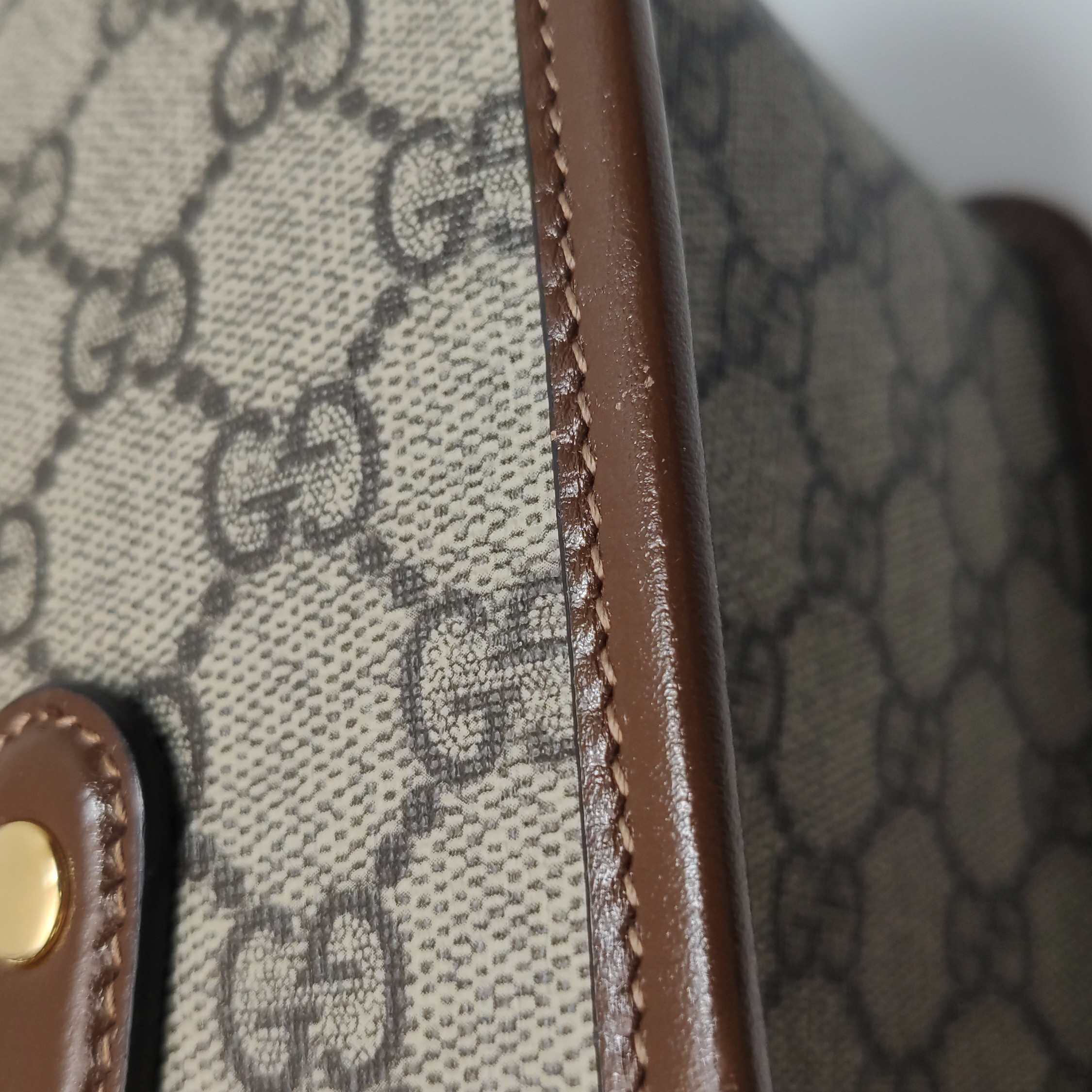 Gucci Horsebit 1955 Boston Bag GG Coated Canvas Mini — photo 19 of 23