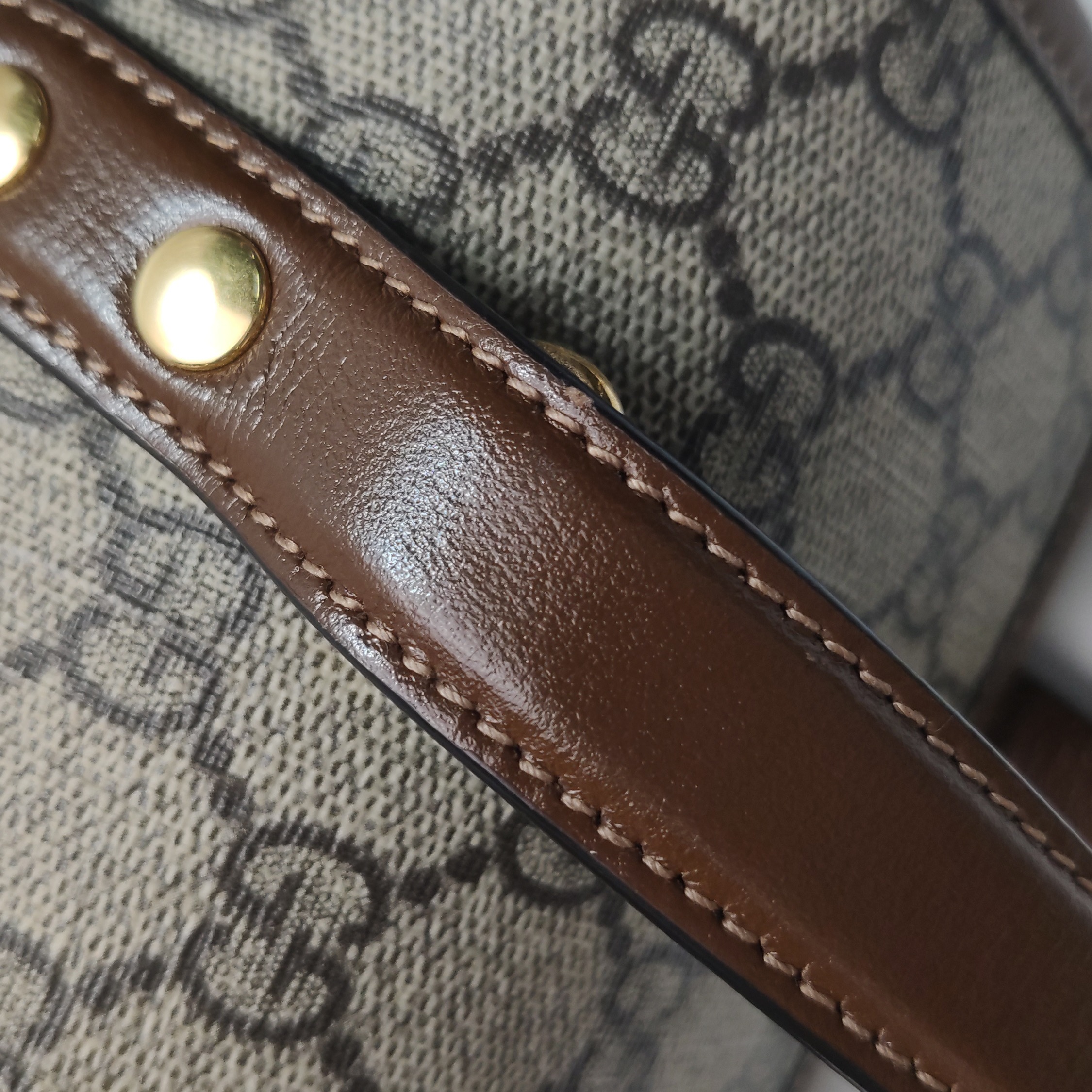 Gucci Horsebit 1955 Boston Bag GG Coated Canvas Mini — photo 20 of 23