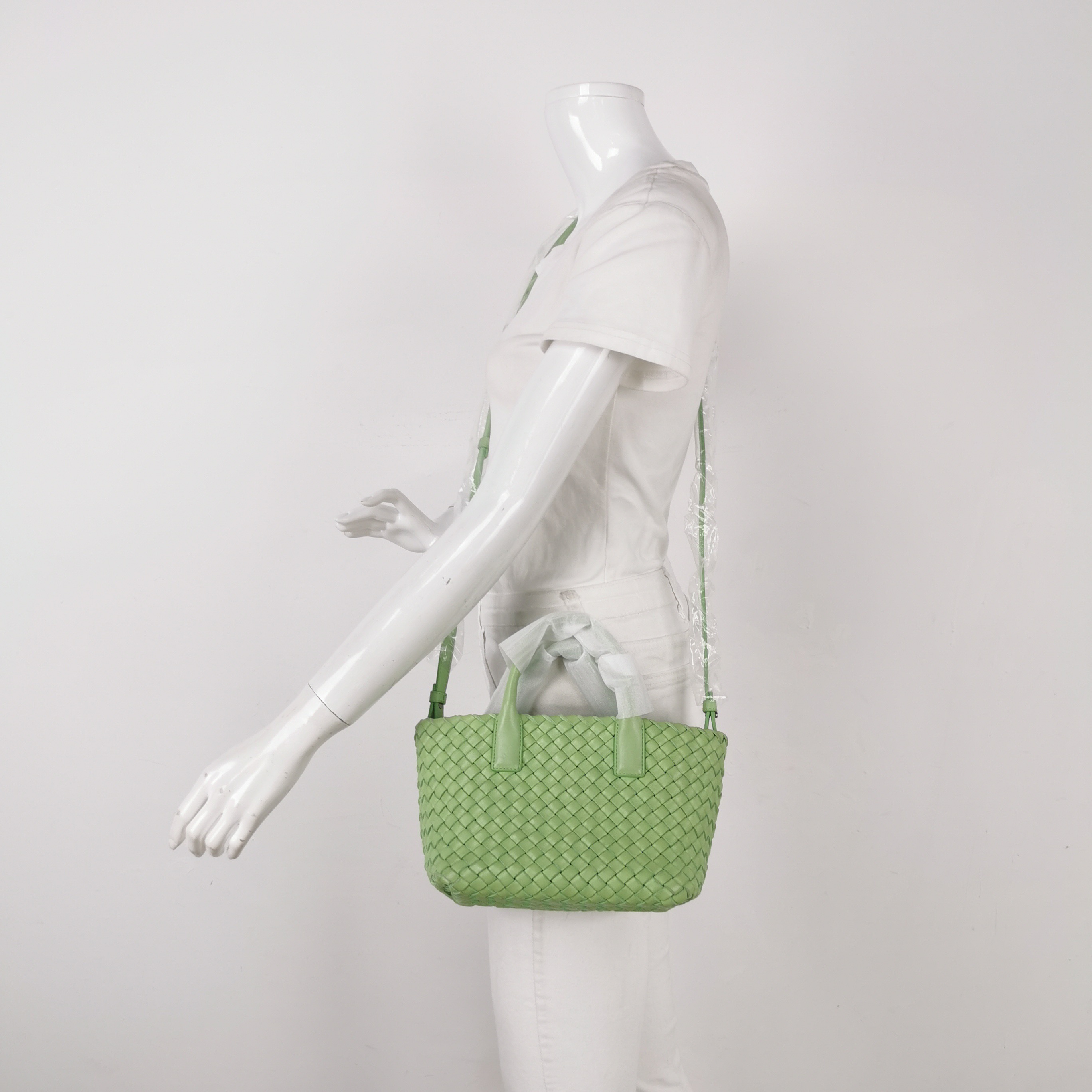 Bottega Veneta Cabat Intrecciato Braided Bag Mini — alternate view