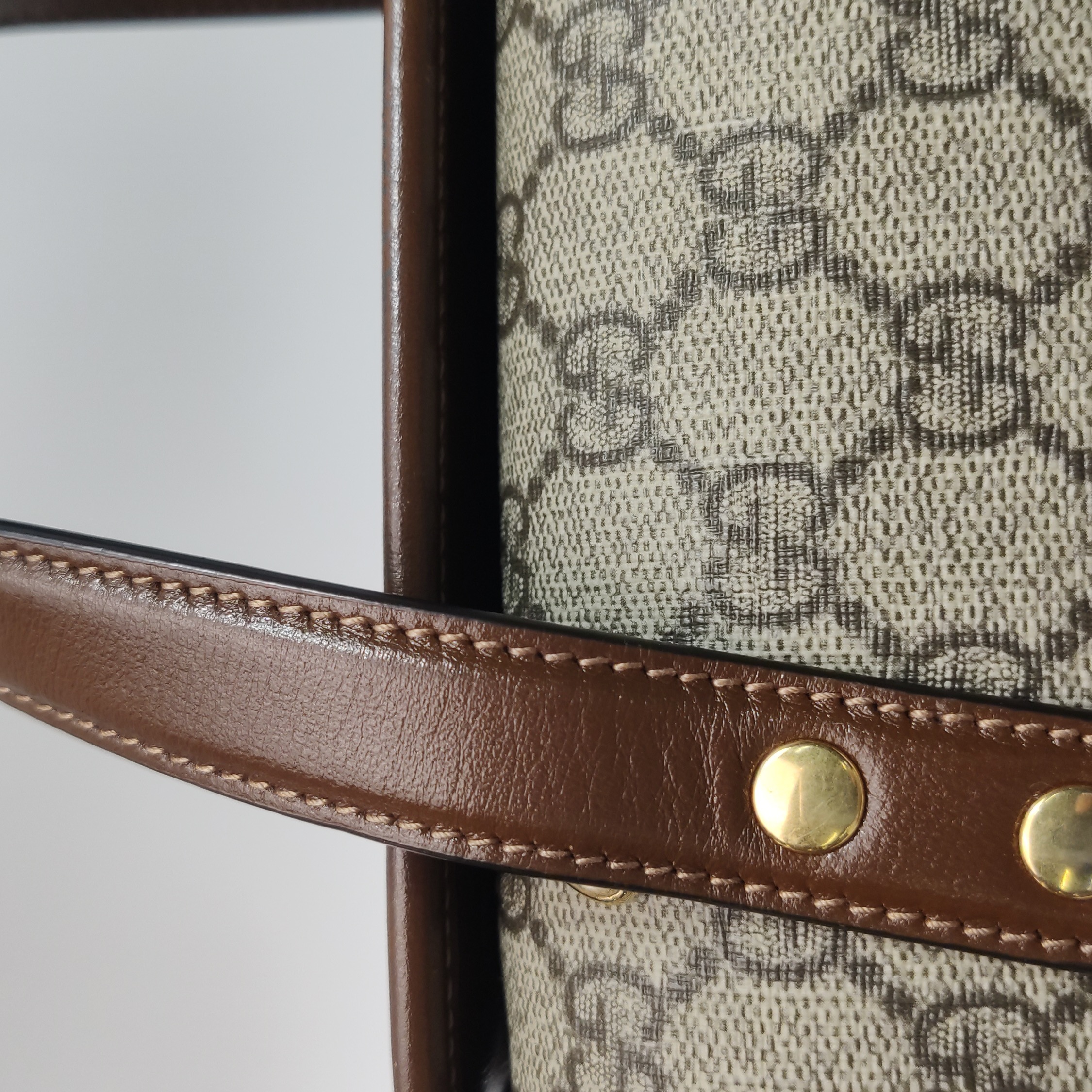Gucci Horsebit 1955 Boston Bag GG Coated Canvas Mini — photo 21 of 23