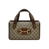 Gucci Horsebit 1955 Boston Bag GG Coated Canvas — thumbnail 1