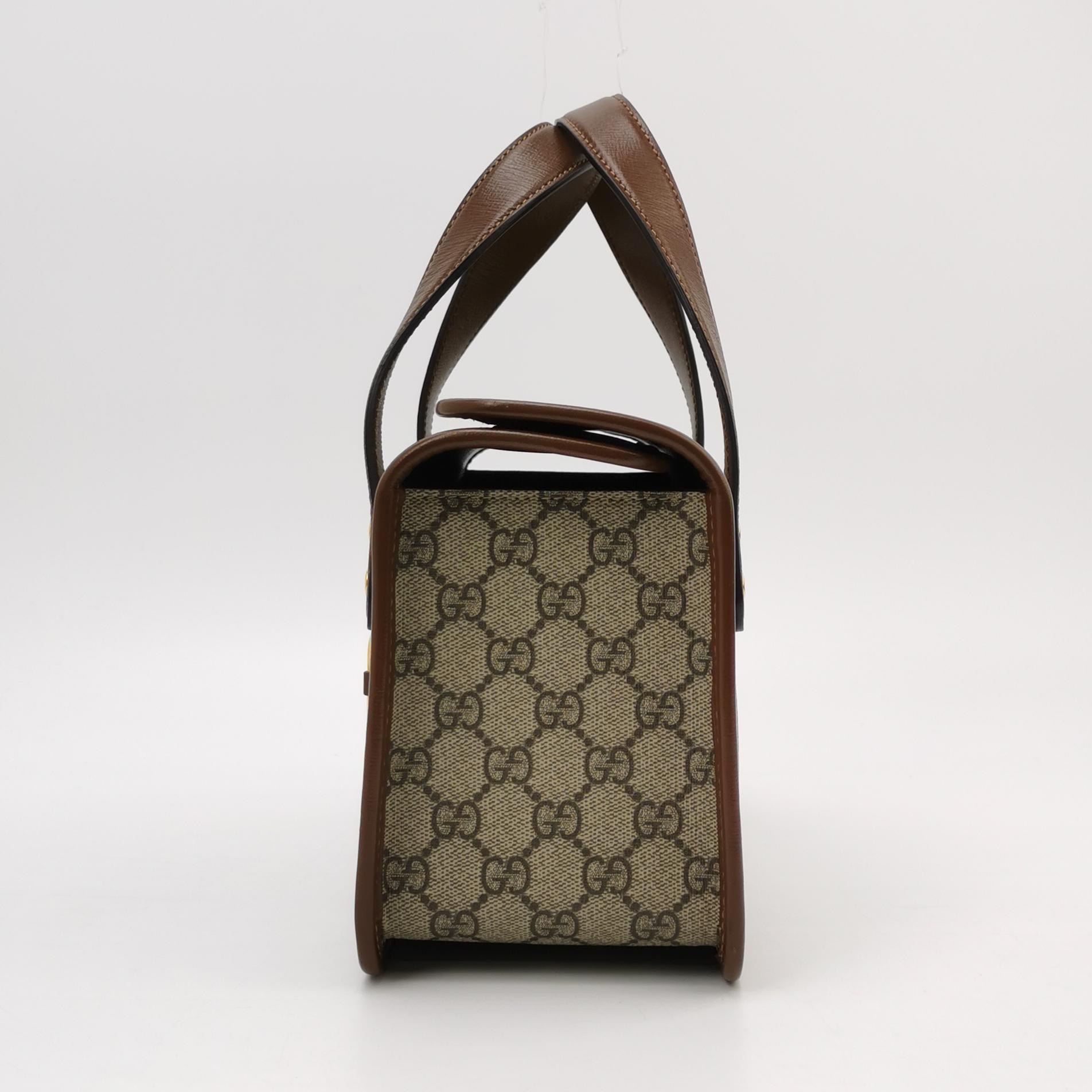 Gucci Horsebit 1955 Boston Bag GG Coated Canvas — photo 3 of 23