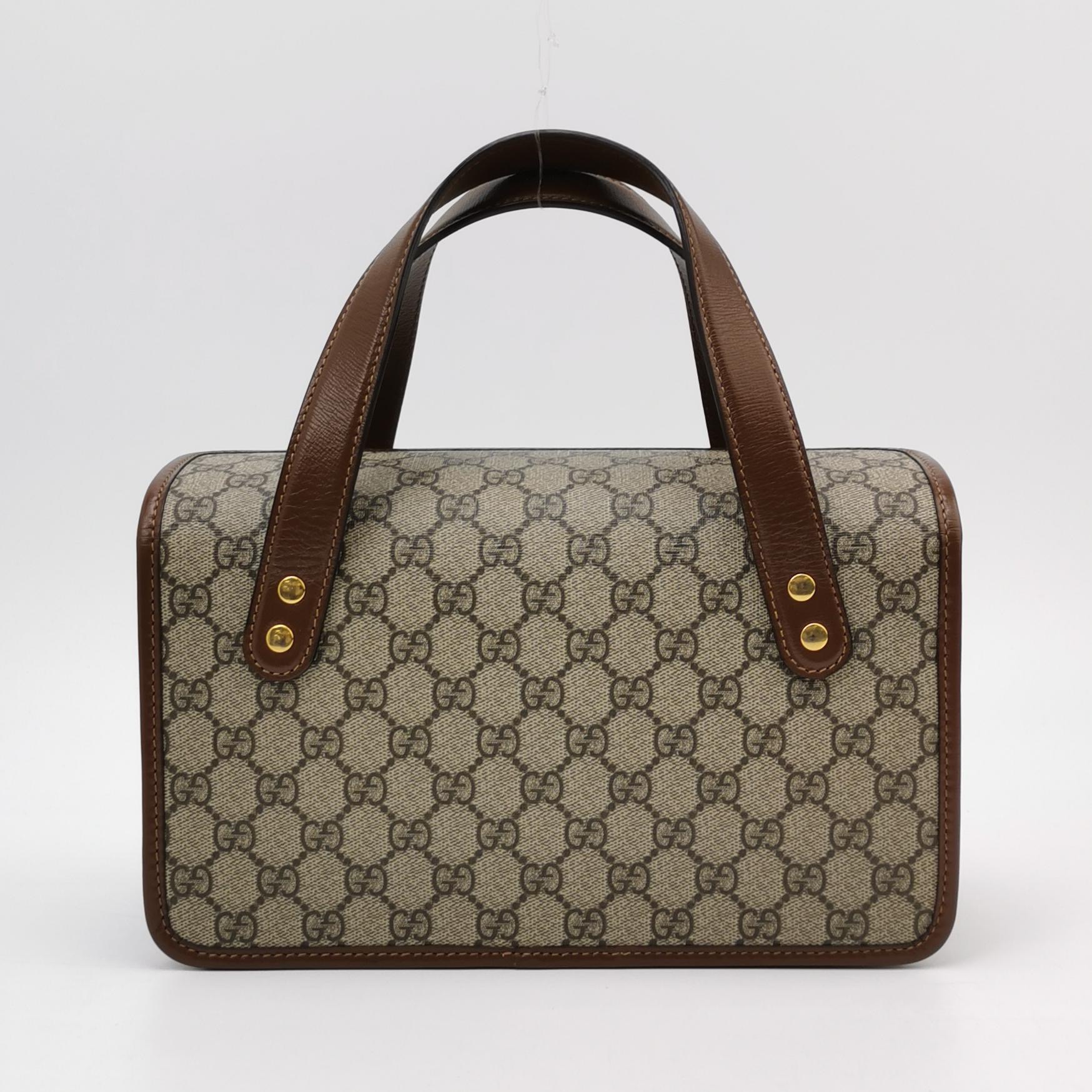 Gucci Horsebit 1955 Boston Bag GG Coated Canvas — photo 5 of 23