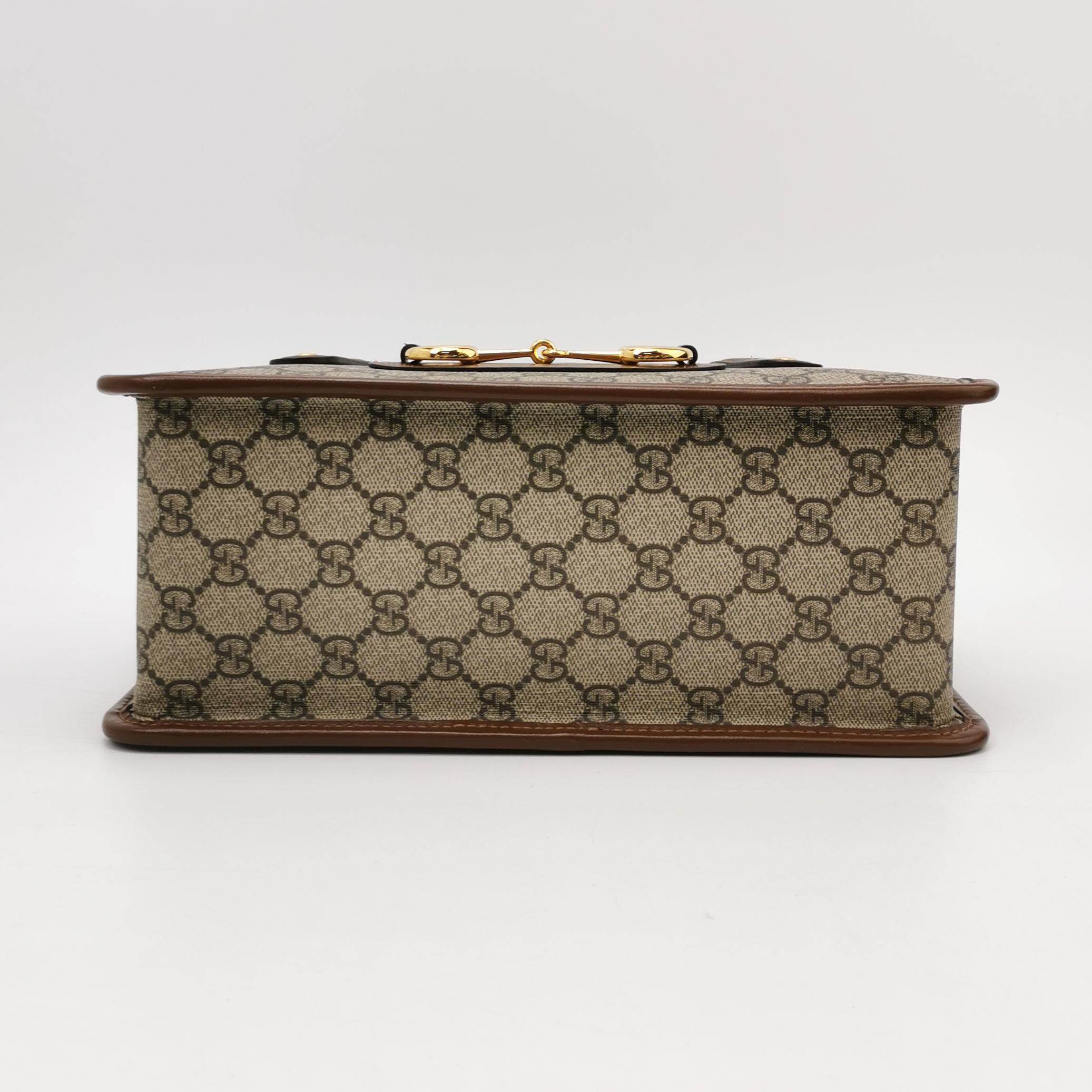 Gucci Horsebit 1955 Boston Bag GG Coated Canvas — photo 6 of 23