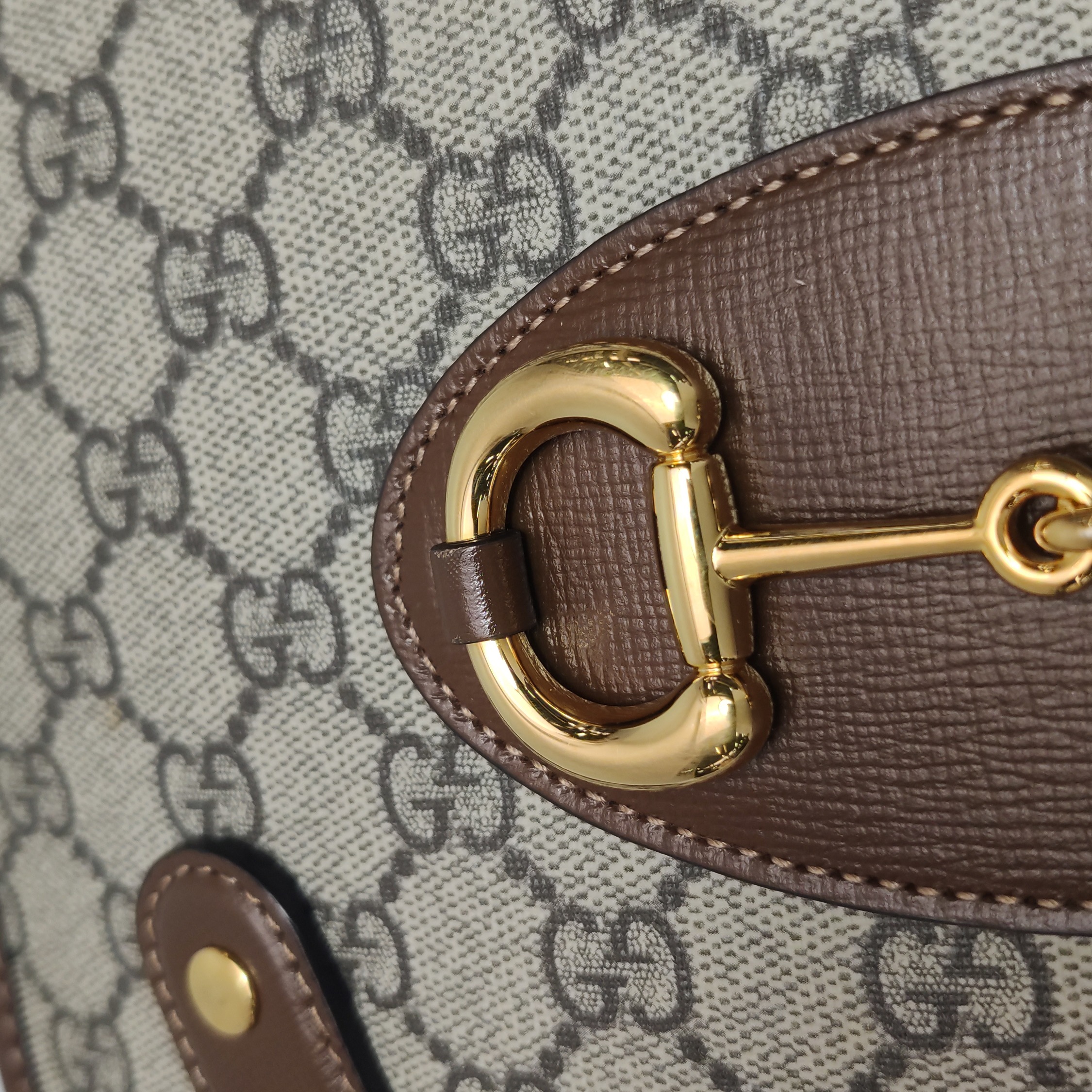 Gucci Horsebit 1955 Boston Bag GG Coated Canvas — photo 10 of 23