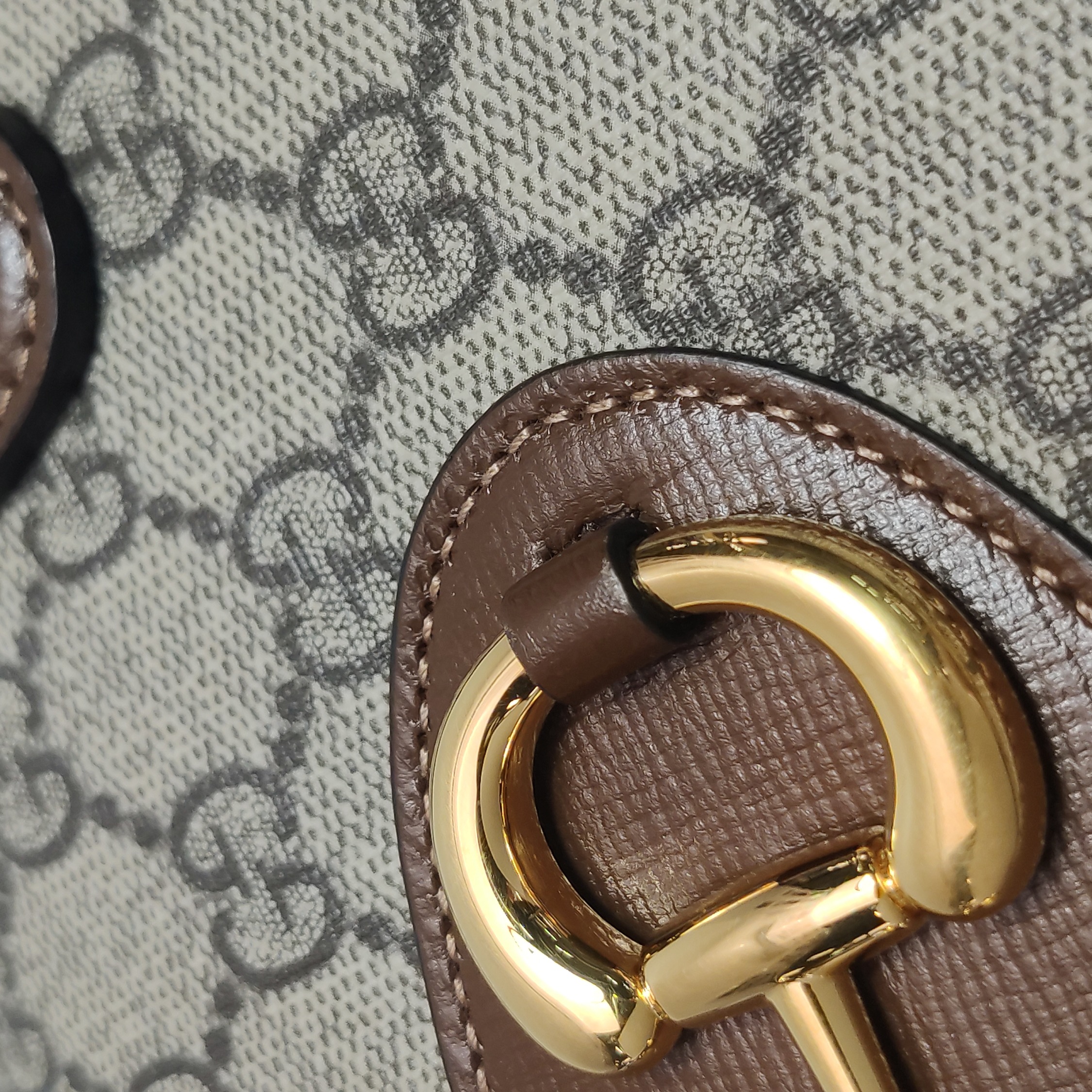 Gucci Horsebit 1955 Boston Bag GG Coated Canvas — photo 11 of 23