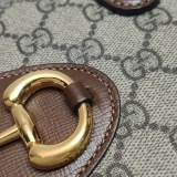 Gucci Horsebit 1955 Boston Bag GG Coated Canvas — thumbnail 11