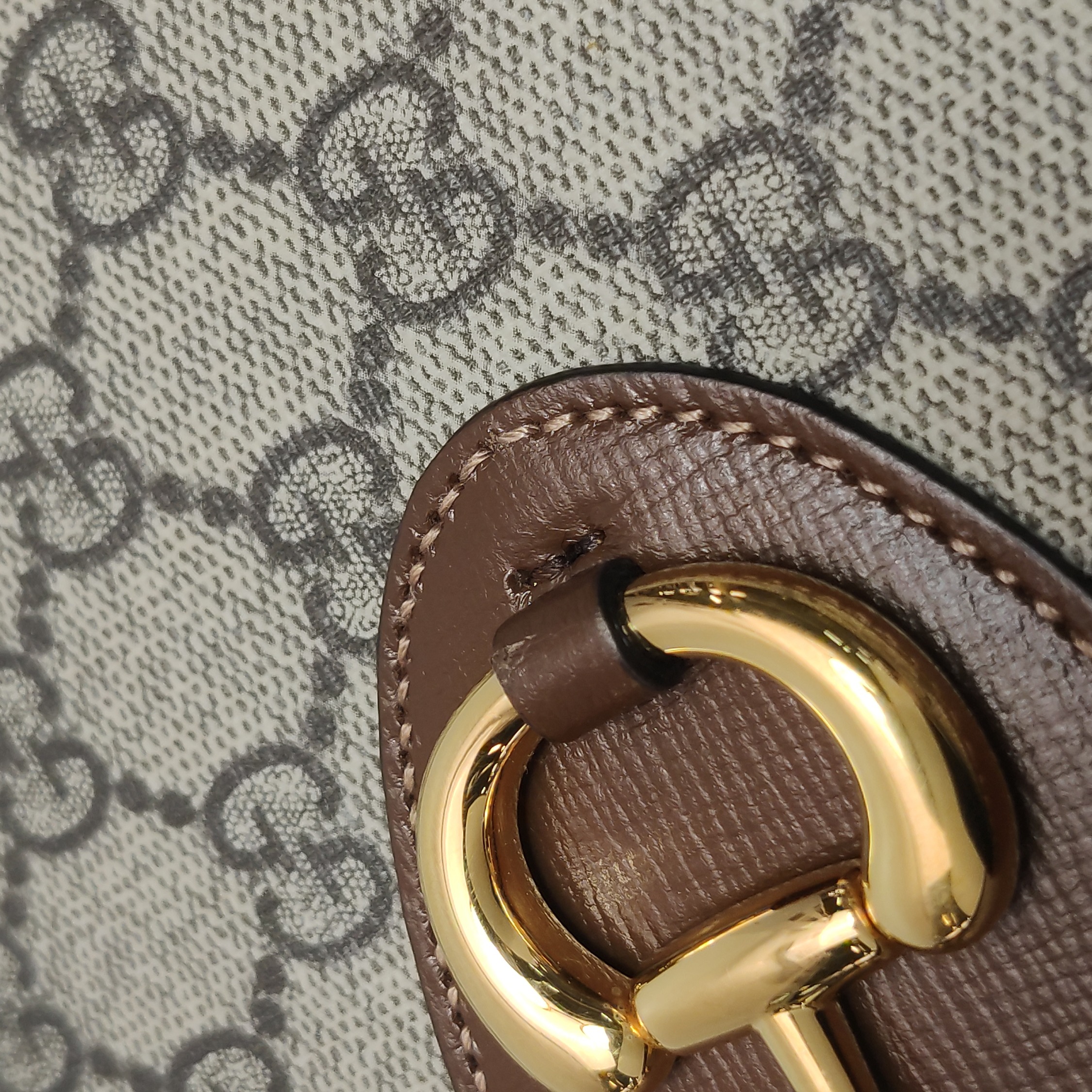 Gucci Horsebit 1955 Boston Bag GG Coated Canvas — photo 9 of 23