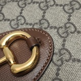 Gucci Horsebit 1955 Boston Bag GG Coated Canvas — thumbnail 9