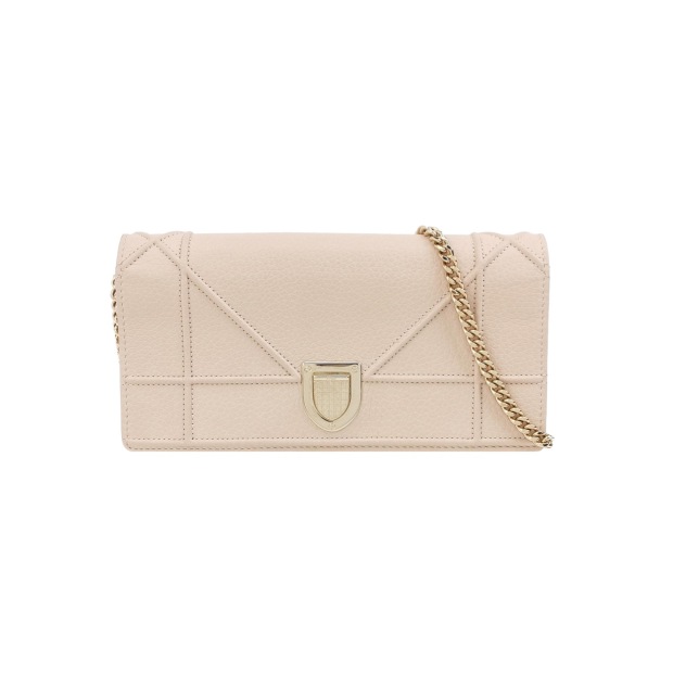 Dior Diorama Croisiere Chain Wallet Lambskin — pre-owned, Vierlot