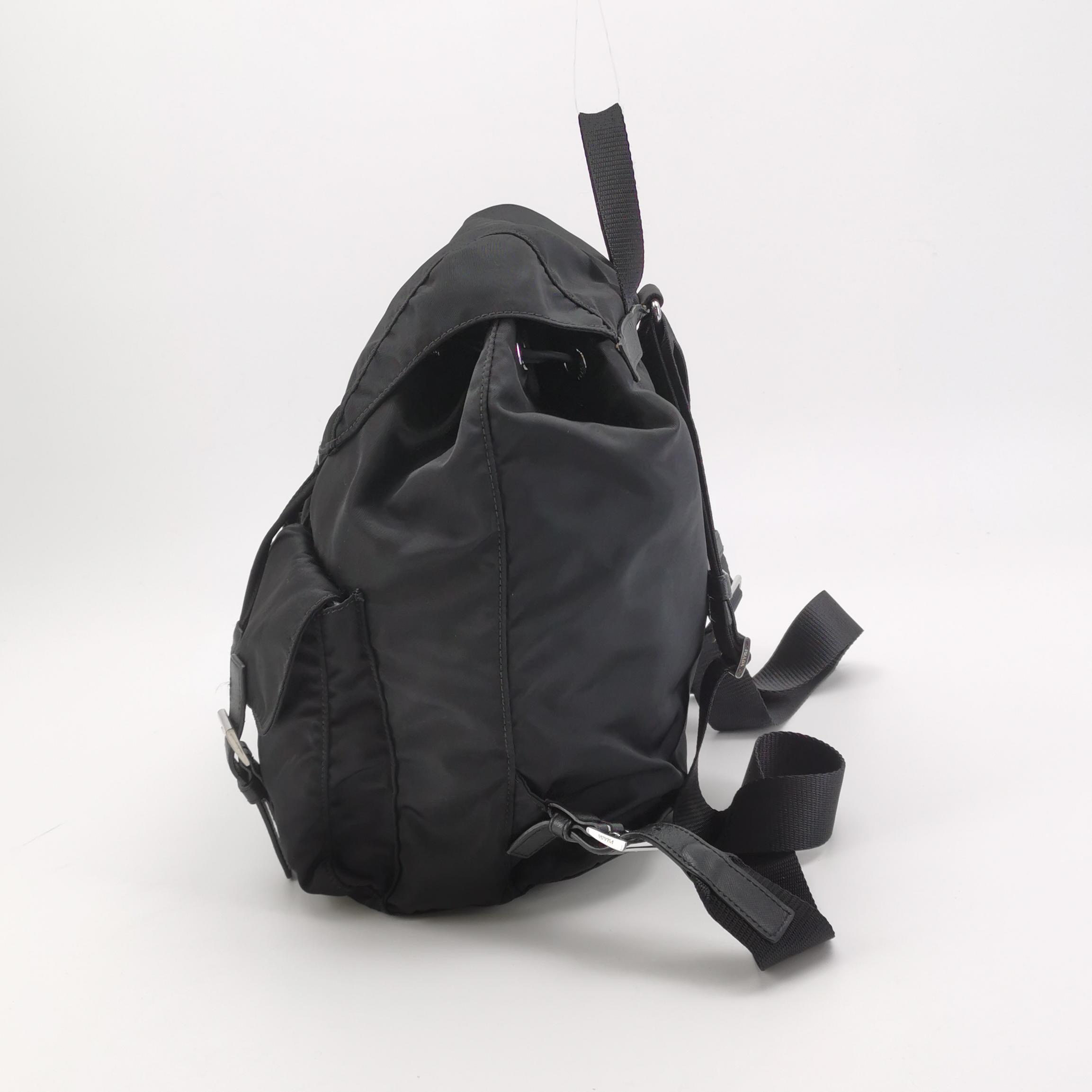 Prada Double Front Pocket Backpack Tessuto — photo 3 of 24
