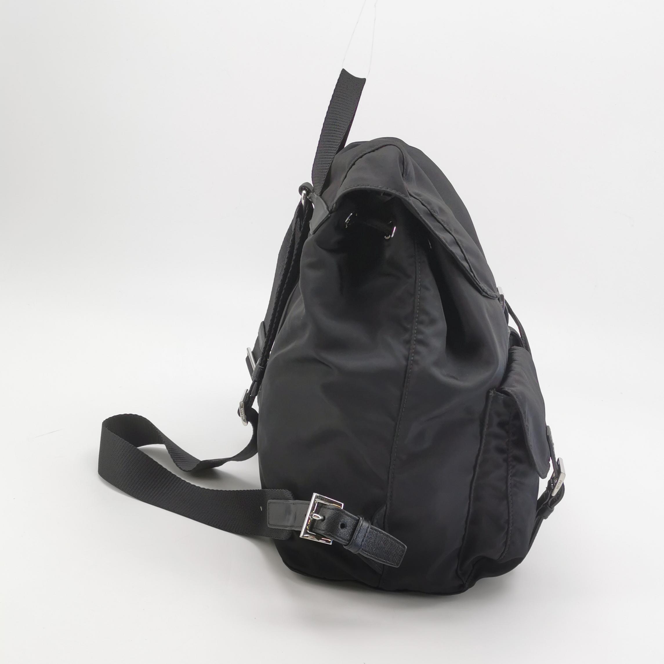 Prada Double Front Pocket Backpack Tessuto — photo 4 of 24