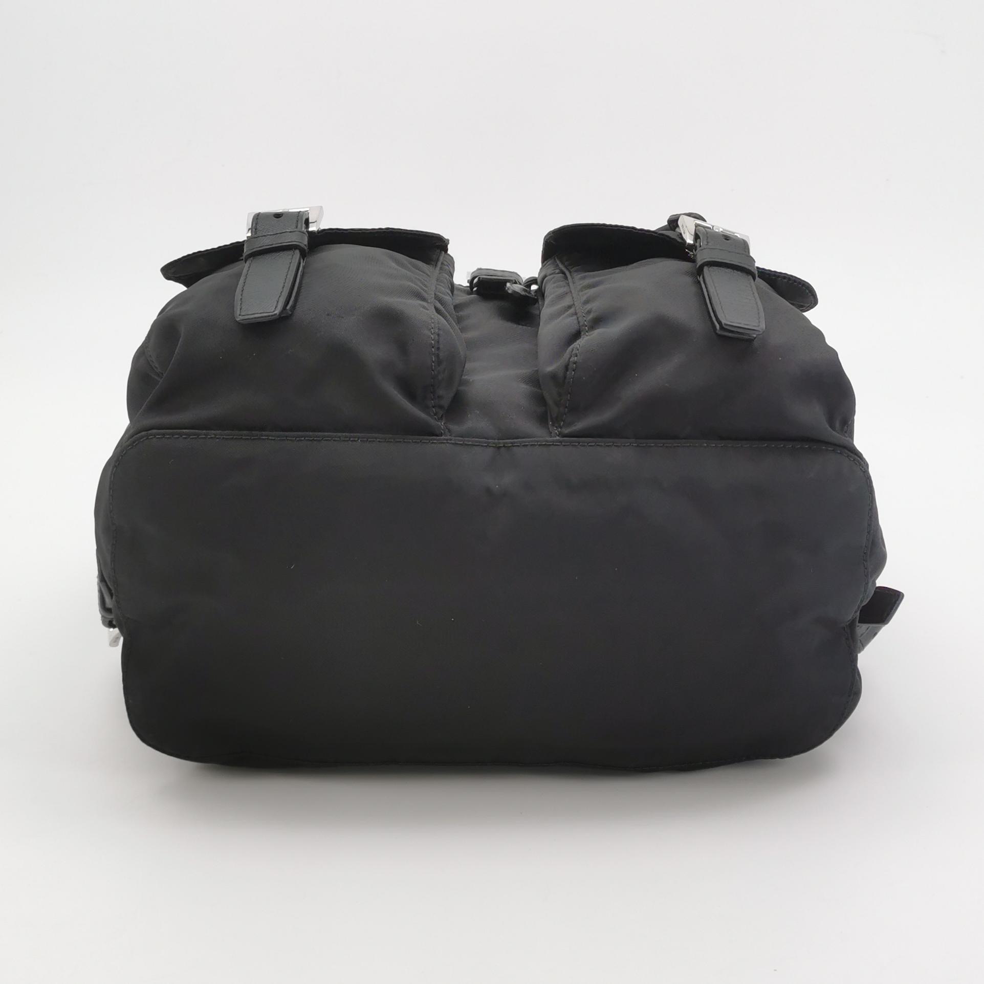 Prada Double Front Pocket Backpack Tessuto — photo 6 of 24