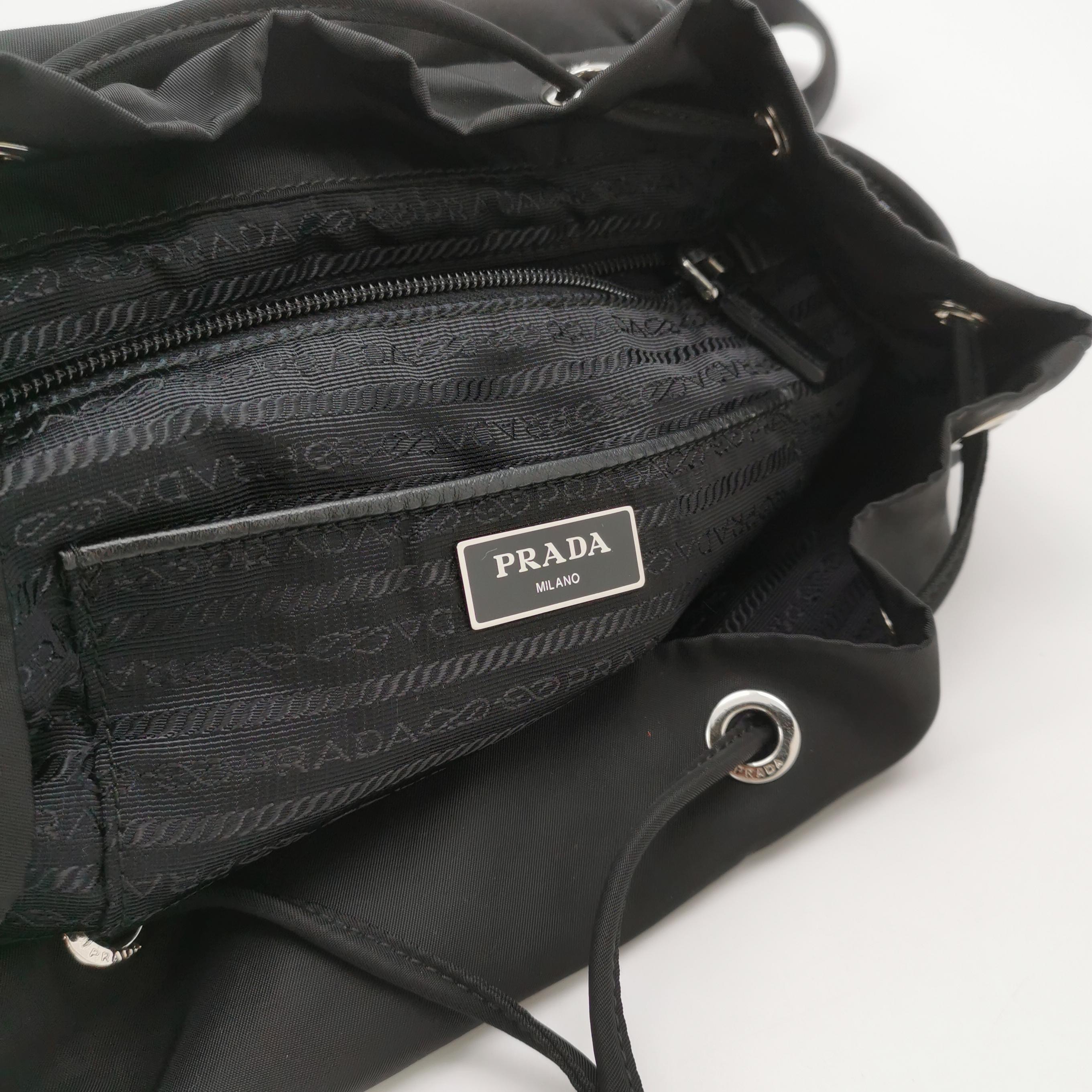 Prada Double Front Pocket Backpack Tessuto — photo 19 of 24