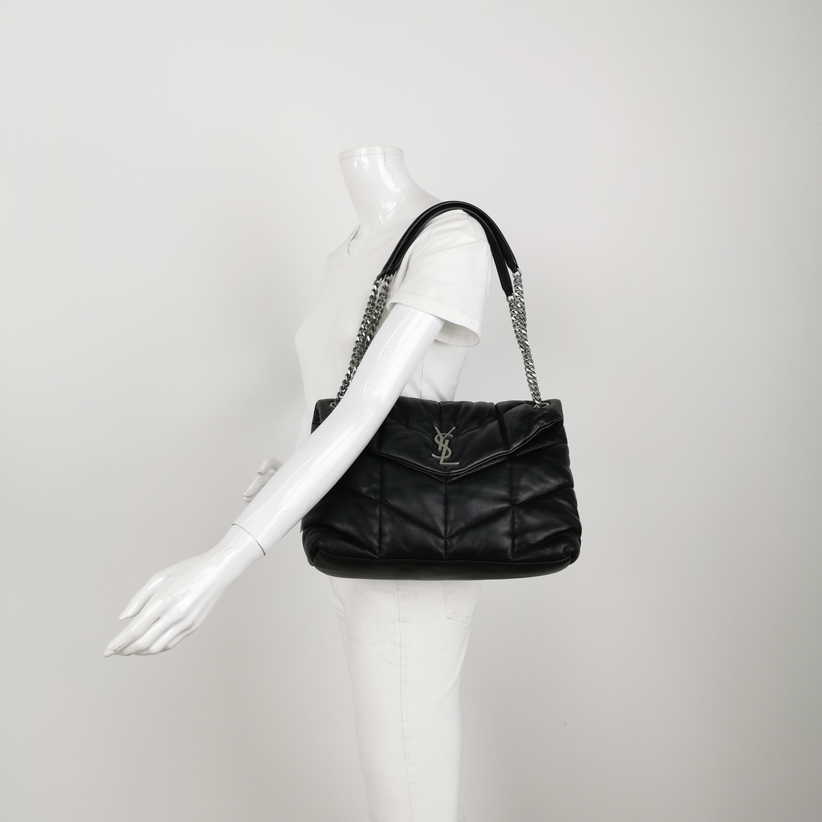 Saint Laurent LouLou Puffer Shoulder Bag Quilted Leather Medium — alternate view