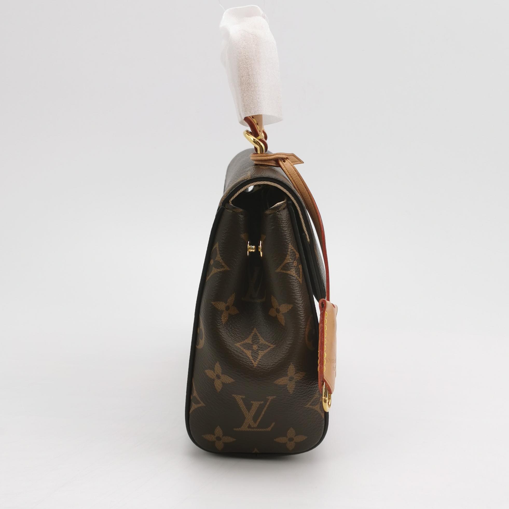 Louis Vuitton(LV) Cluny Top Handle NM Bag Monogram Canvas Mini — photo 3 of 18
